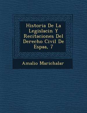 Historia De La Legislaci&#65533;n Y Recitaciones Del Derecho Civil De Espa&#65533;a, 7 de Amalio Marichalar