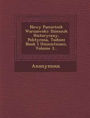 Nowy Pamietnik Warszawski de Anonymous