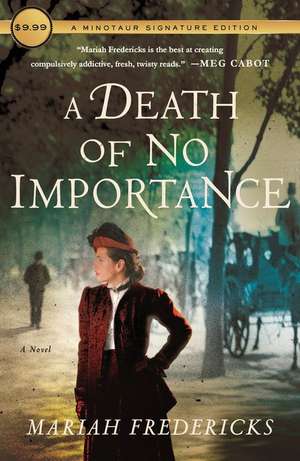 A Death of No Importance de Mariah Fredericks