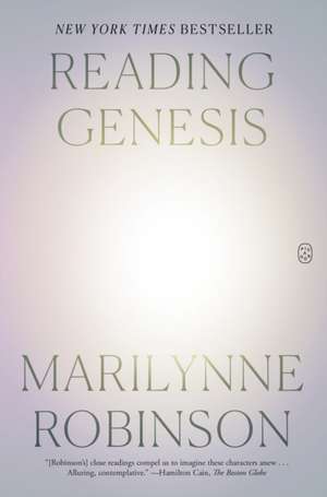 Reading Genesis de Marilynne Robinson