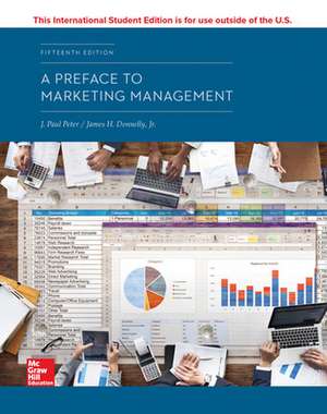 ISE A Preface to Marketing Management de J. Paul Peter