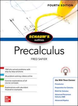 Schaum's Outline of Precalculus, Fourth Edition de Fred Safier