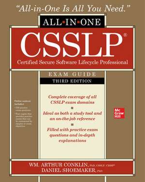 CSSLP Certified Secure Software Lifecycle Professional All-in-One Exam Guide, Third Edition de Wm. Arthur Conklin