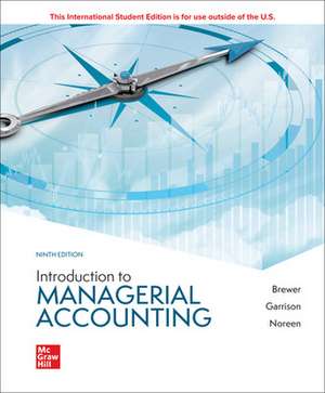 Introduction to Managerial Accounting ISE de Peter Brewer