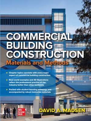 Commercial Building Construction (PB) de David Madsen