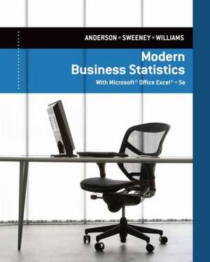 Modern Business Statistics with Microsoft Office Excel de David R. Anderson