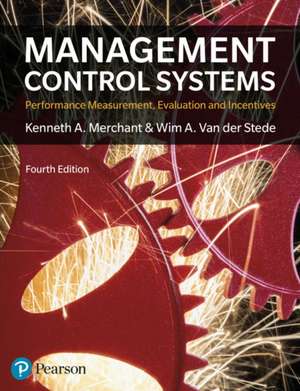 Management Control Systems 4th Edition de Kenneth Merchant