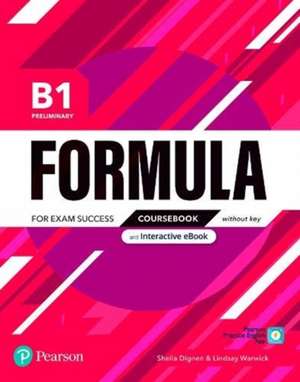 Pearson Education: Formula B1 Preliminary Coursebook and Int de Pearson Education