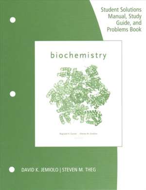 Sg/Ssm/Problems Book Biochemistry de Reginald H. Garrett