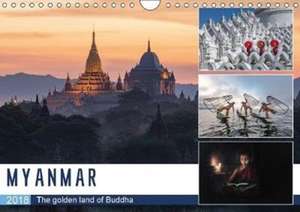 Myanmar (Wall Calendar 2018 DIN A4 Landscape) de Joana Kruse