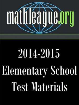 Elementary School Test Materials 2014-2015 de Tim Sanders