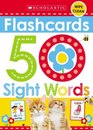 Flashcards - 50 Sight Words (Scholastic Early Learners) de Scholastic