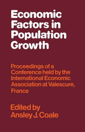 Economic Factors in Population Growth de Ansley J Coale