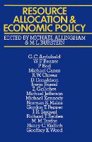 Resource Allocation and Economic Policy de Michael G. Allingham