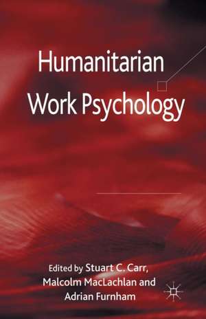 Humanitarian Work Psychology de S. C Carr