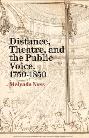 Distance, Theatre, and the Public Voice, 1750–1850 de M. Nuss