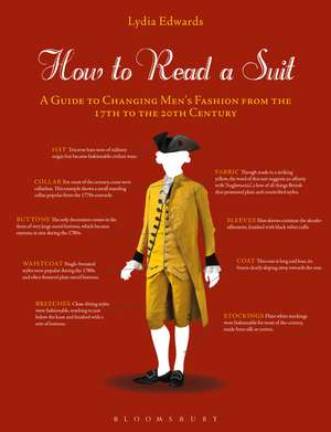 How to Read a Suit: A Guide to Changing Men’s Fashion from the 17th to the 20th Century de Lydia Edwards