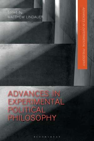 Advances in Experimental Political Philosophy de Matthew Lindauer