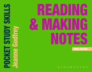 Reading and Making Notes de Dr Jeanne Godfrey