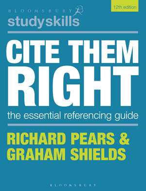 Cite Them Right de Richard Pears