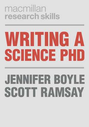 Writing a Science PhD de Jennifer Boyle