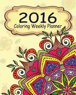 2016 Coloring Weekly Planner de Jason Potash