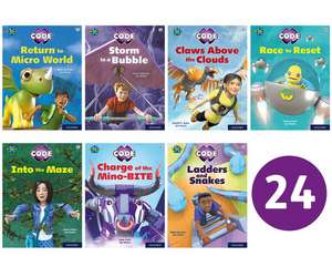 Project X CODE: White and Lime Book Bands, Oxford Levels 10 and 11: Sky Bubble and Maze Craze, Class Pack of 24 de Kate Scott