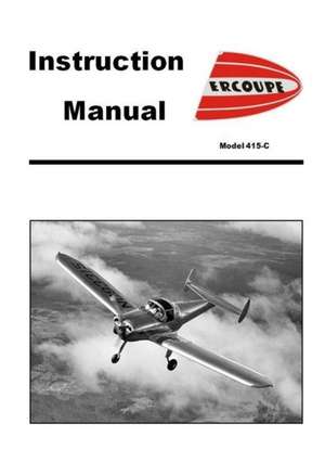 Ercoupe Instruction Manual de Engineering and Research Corporati Erco