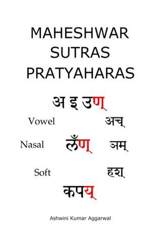 Maheshwar Sutras Pratyaharas de Ashwini Kumar Aggarwal