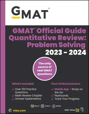 GMAT Official Guide Quantitative Review 2023–2024 – Book + Online Question Bank de GMAC