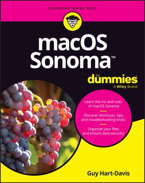 macOS Sonoma For Dummies de G Hart–Davis