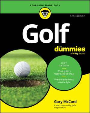 Golf for Dummies de Gary McCord