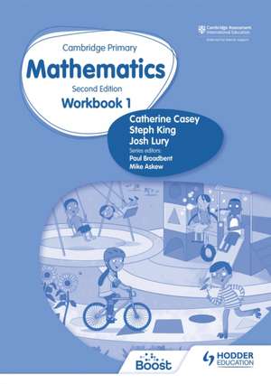 Cambridge Primary Mathematics Workbook 1 Second Edition de Josh Lury