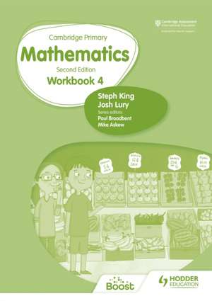 Cambridge Primary Mathematics Workbook 4 Second Edition de Josh Lury