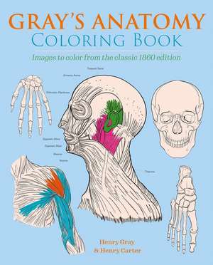 Gray's Anatomy Coloring Book de Henry Gray