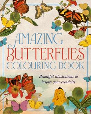 Amazing Butterflies Colouring Book de David Woodroffe