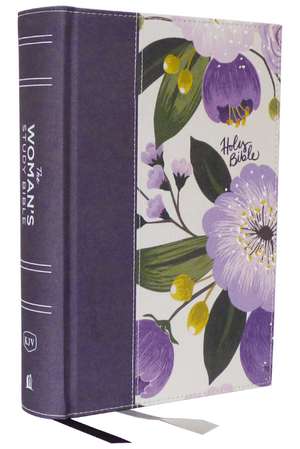 KJV, The Woman's Study Bible, Purple Floral Cloth over Board, Red Letter, Full-Color Edition, Comfort Print: Receiving God's Truth for Balance, Hope, and Transformation de Dorothy Kelley Patterson