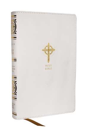 NRSVCE Sacraments of Initiation Catholic Bible, White Leathersoft, Comfort Print de Catholic Bible Press