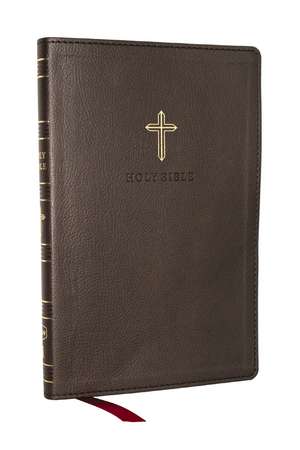 NKJV Holy Bible, Ultra Thinline, Black Leathersoft, Red Letter, Comfort Print de Thomas Nelson