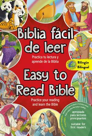 Easy to Read Bible (Bilingual) / La Biblia fácil de leer (Bilingüe): Practice your reading and learn the Bible de Jacob Vium-Olesen