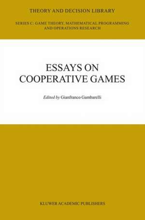 Essay in Cooperative Games: In Honor of Guillermo Owen de Gianfranco Gambarelli