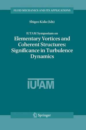 IUTAM Symposium on Elementary Vortices and Coherent Structures: Significance in Turbulence Dynamics: Proceedings of the IUTAM Symposium held at Kyoto International Community House, Kyoto, Japan, 26-28 October, 2004 de Shigeo Kida