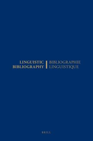 Linguistic Bibliography for the Year 2002 / Bibliographie Linguistique de l'Année 2002