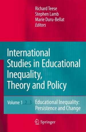 International Studies in Educational Inequality, Theory and Policy de Richard Teese