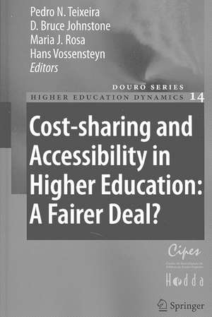 Cost-sharing and Accessibility in Higher Education: A Fairer Deal? de Pedro N. Teixeira