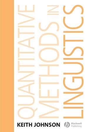 Quantitative Methods Linguistics de Johnson