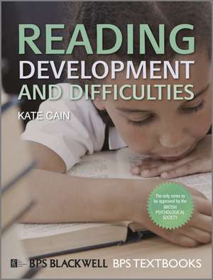 Reading Development and Difficulties de K Cain