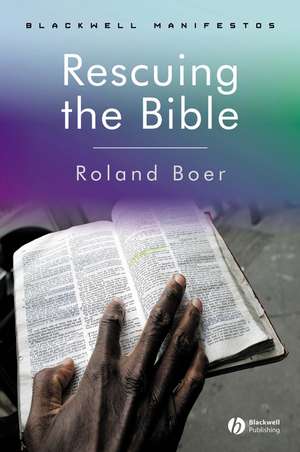 Rescuing the Bible de R Boer