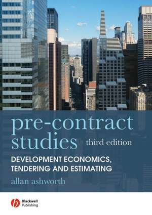 Pre-contract Studies 3e de Allan Ashworth