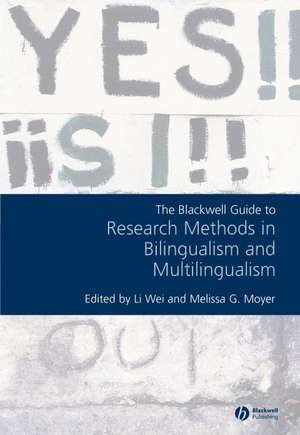 Blackwell Guide to Research Methods de Li Wei